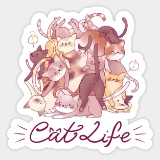 A wonderful Cat Life Sticker